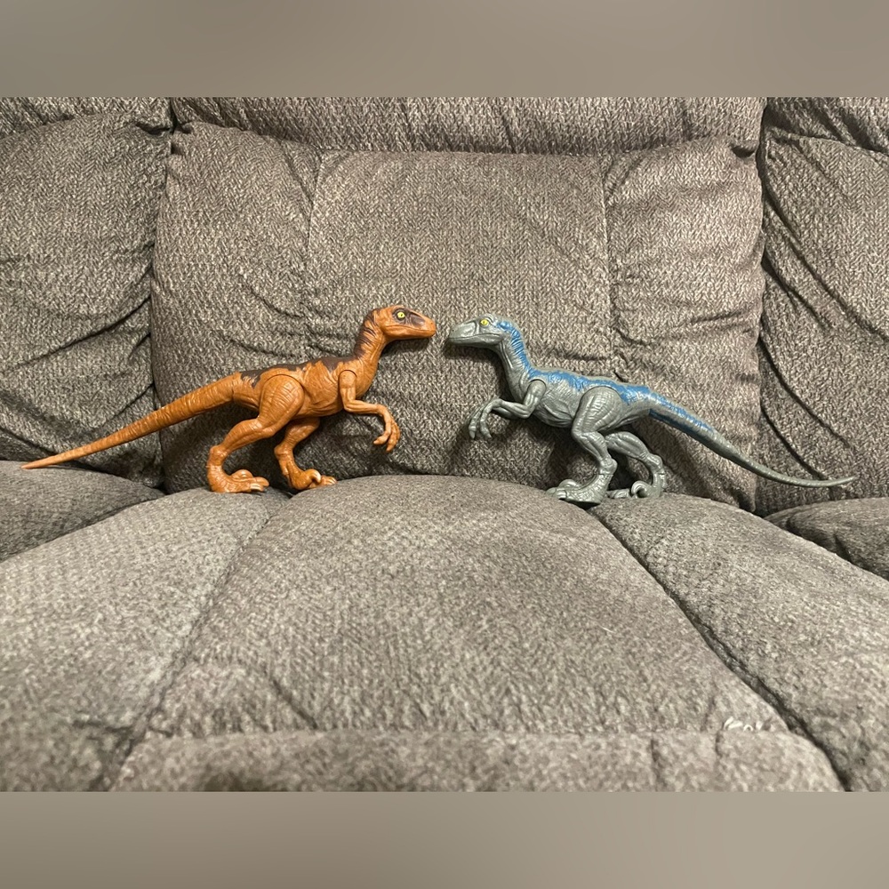 Jurassic Park Velociraptors Set of Two.